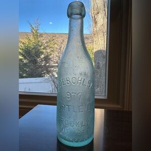 RARE Blob top Antique Excelsior Bottled Lager Bier beer bottle Brooklyn NY